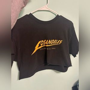 brandy melville crop tee